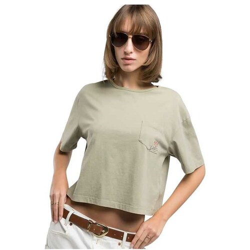 Replay crop fit ženska majica Cene