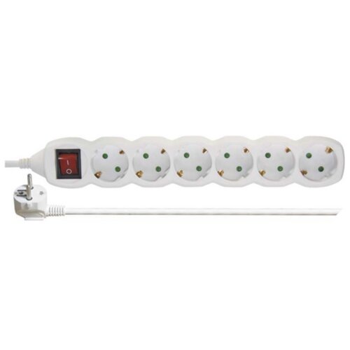 Emos PODALJŠEK S STIKALOM 6 ŠUKO VTIČNIC 2M H05VV-F 3G1.0 PVC BELI Cene