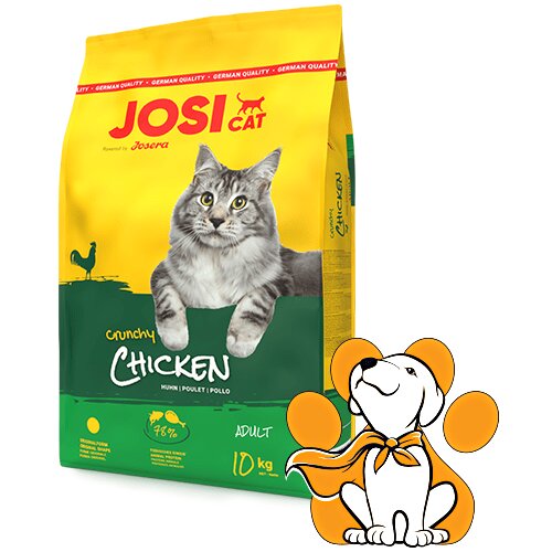 Josera josi Cat Crunchy Poultry 10kg, Ekonomična Hrana s Piletinom za Mačke Slike
