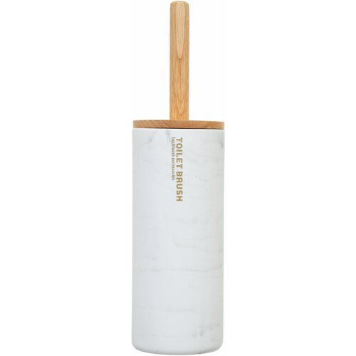 5five wc četka lea 38X10,5cm plastika/bambus bela Cene