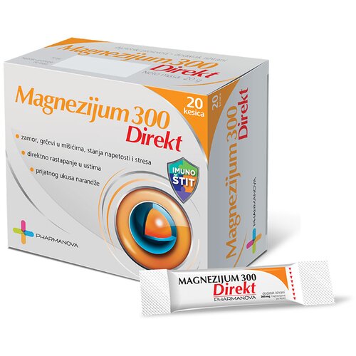 Pharmanova magnezijum 300 direkt 20 kesica Cene