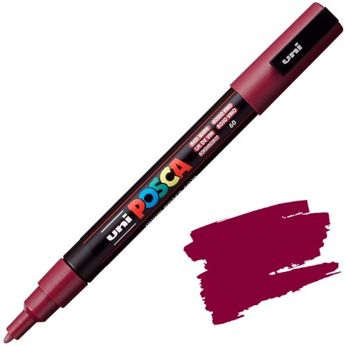 POSCA Uni flomaster; konica 0,9-1,3 mm; vinsko rdeč, (21290500) Slike