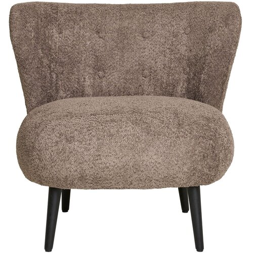 House Nordic Rjav fotelj iz tkanine boucl&amp;eacute; Covelo &amp;ndash; Slike