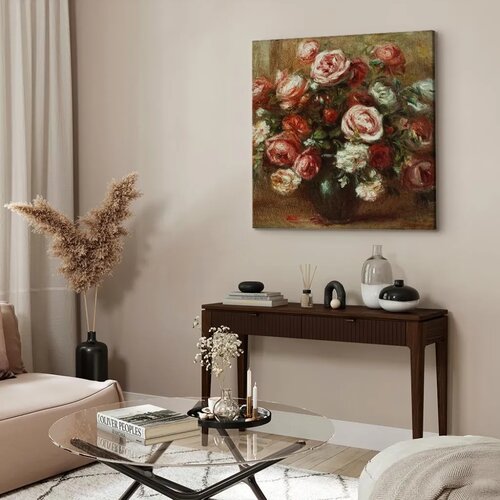  Slika - Pierre-Auguste Renoir – Still Life with Roses 60x60 Standard Cene