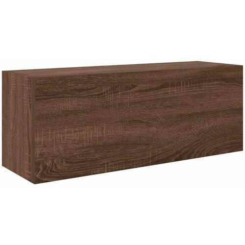 Maison Chic Kopalni&amp;scaron;ka stenska omarica - Kopalni&amp;scaron;ke omarica rjav hrast 80x25x30 cm inž. les iu272, (22064000) Slike