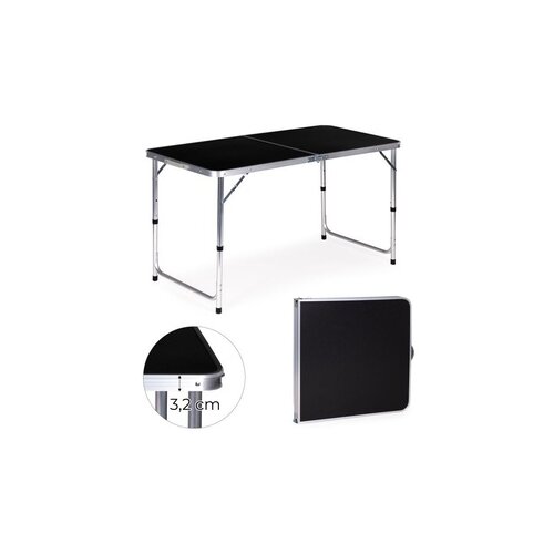 Modern Home ModernHome SKLOPIVI STO ZA KAMPOVANJE BLACK 120X60CM GMFC-FY12060 B Cene