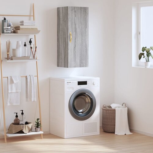 VidaXL Stenska omarica siva sonoma 34,5x34x90 cm Slike