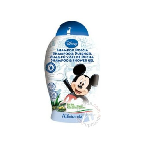 Mickey Mouse šampon i gel za tuširanje sa ekstraktom aloe vere i maslinovog ulja 250ml Slike