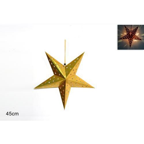 Dekoracija ZVIJEZDA 45CM ZLATNA Slike