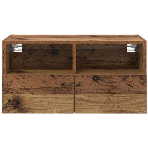 VidaXL TV zidni ormari Zidne 2 pcs Staro drvo 60 x 30 x 30 cm Slike