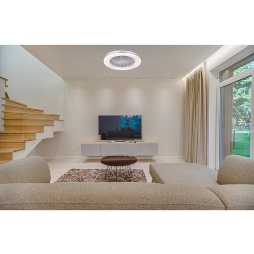 Ferotehna Stropni ventilator Eleonor (Bela, Premer: 48,6 cm, 15 W) productname.garantie.plussign BAUHAUS garancija 5 let za naprave na električni ali motorni pogon Slike