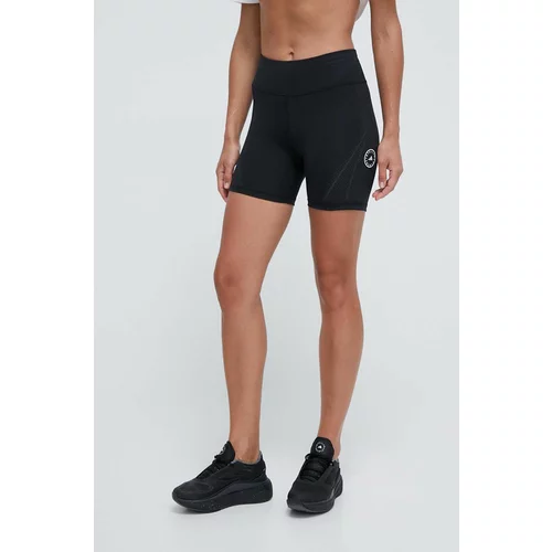 ADIDAS BY STELLA MCCARTNEY Kratke hlače za trčanje TruePace boja: crna, s tiskom, visoki struk