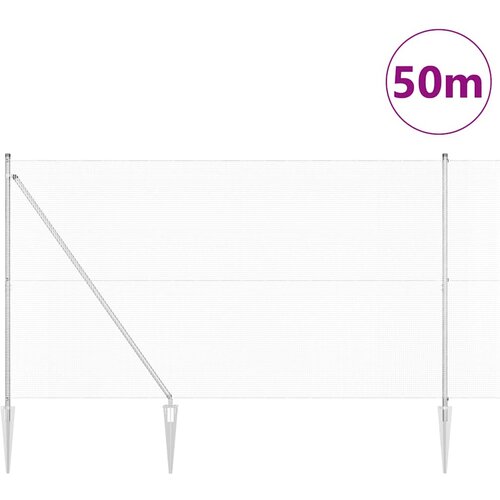  Zavareno žičano ograđivanje s bodljama 50 x 1,5 m Srebrna Mreža Slike