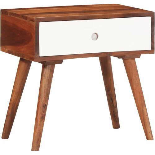 vidaXL Pomoćni stolić 45x30x45 cm puno drvo bagrem Cijene