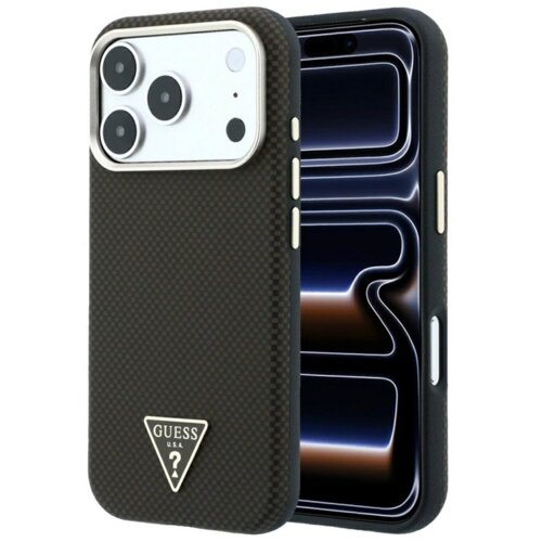 SAS CG MOBILE Maska Guess Kevlar Triangle Logo MagSafe za iPhone 17 Pro Max / 18 Pro Max braon Cene