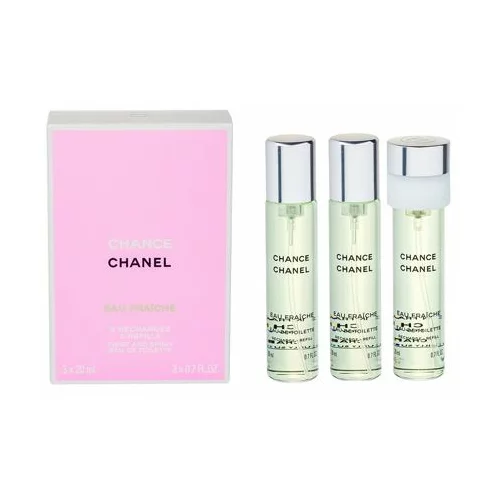 Chanel Chance Eau Fraîche toaletna voda polnilo 3x20 ml za ženske