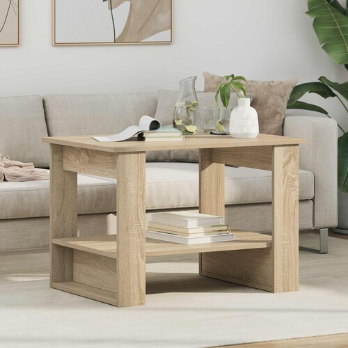  Kava Stol Sonoma hrast 72 x 50 x 50 cm Konstruirano drvo Cene