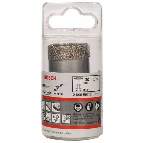 Bosch dijamantska burgija za suvo bušenje dry speed best for ceramic 2608587119/ 30 x 35 mm Cene