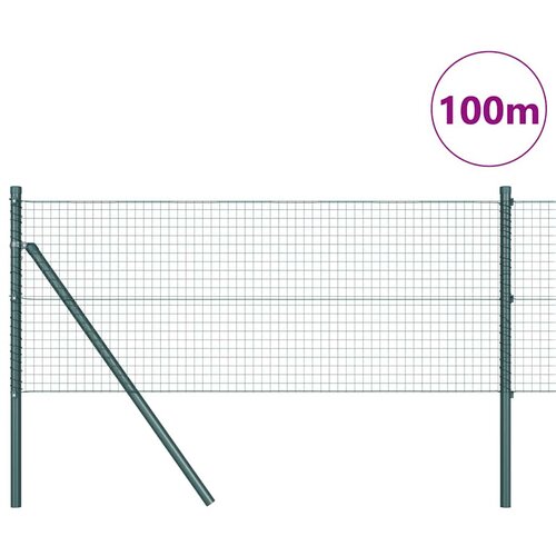  Zavarena žičana ograda za fiksaciju 100 x 0,6 m Zelena Mreža Slike