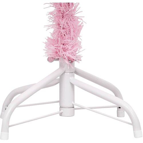  Umjetno osvijetljeno božićno drvce s kuglicama rozo 120 cm PVC Slike