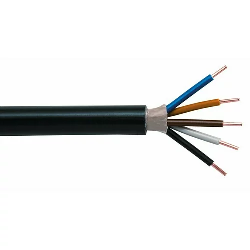  Podzemni kabel NYY-J 5x2,5 (Broj parica: 5, 2,5 mm², Duljina: 25 m, Crne boje)