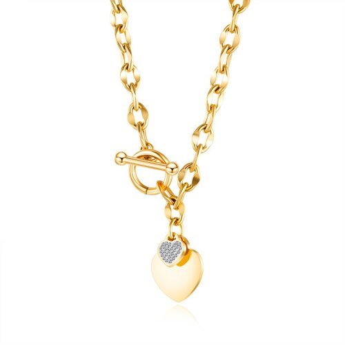 Moment ženska ogrlica GX1623J zlatna Cene