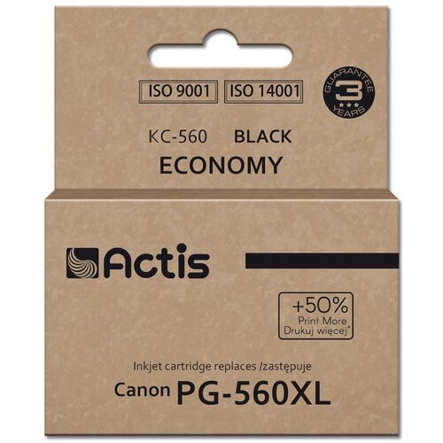 Actis KC-560 Ink (replacement for Canon PG-560XL; Supreme; 22 ml; black). Prints 50% more than OEM. Cijene