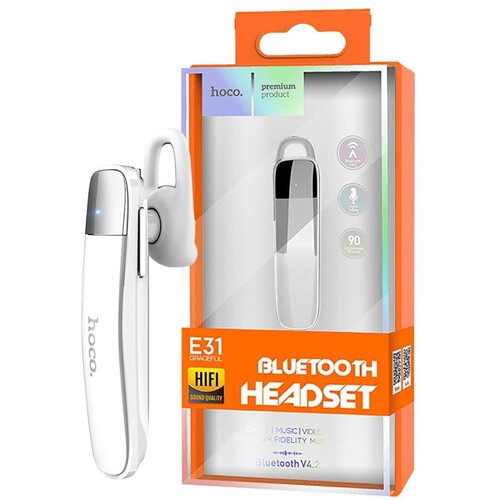 hoco. Slušalica bežična sa mikrofonom, Bluetooth,55 mAh,3 h,bijela – E31 Graceful White Cijene