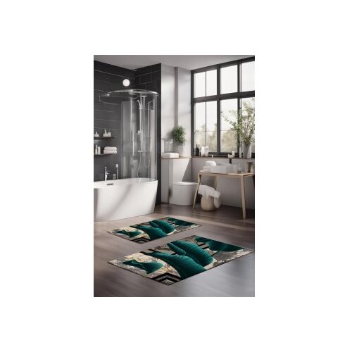  CT-5086 multicolor bathmat set (2 pieces) Slike