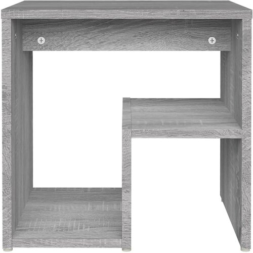  Noćni ormarići 2 kom sivi hrast 40x30x40 cm konstruirano drvo Slike