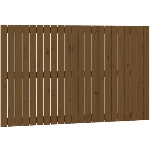 Maison Chic stensko posteljno vzglavje - vzglavna omarica - nočna omarica medeno rjavo 140x3x90 cm borovina, (21706784) Cene