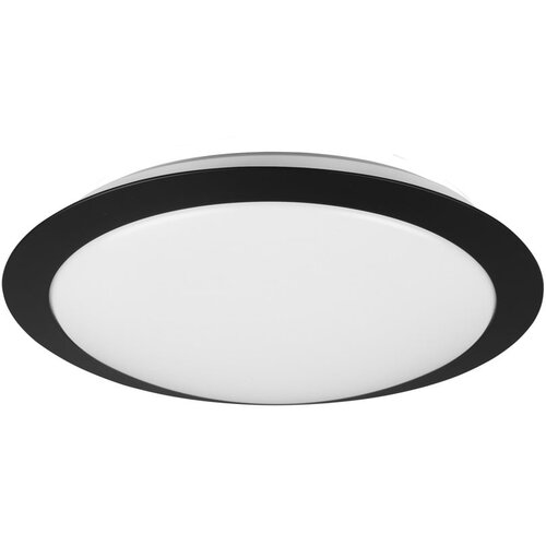 Tri O mat črna stropna svetilka LED &amp;oslash; 29 cm Umberto - Slike