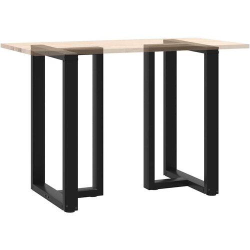 vidaXL noge za barsko mizo v obliki črke 2 kosa črne 60x35x(90-91) cm Cene