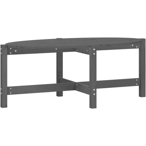 Maison Chic Klubska mizica - kavna mizica - Nizka mizica siva 118x63x45 trdna borovina, (21752953) Slike