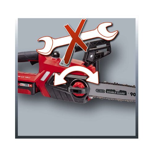 Einhell power X-Change Akumulatorska lančana pila GE-LC 18 Li Kit (18 V, Litij-ionska, 3 Ah, 1 baterija, Dužina mača: 25 cm) + BAUHAUS jamstvo 5 godina na uređaje na električni ili motorni pogon Slike