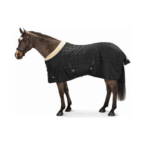 ESKADRON Hlevsko pregrinjalo ZETA umetno krzno 100g črno - 130 cm Slike