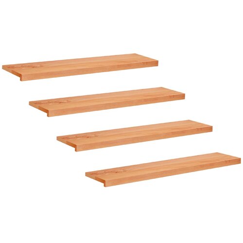 Step treads 4 kom. 110 x 25 x 2 cm Lak Čvrsto drvo bukve Cijene