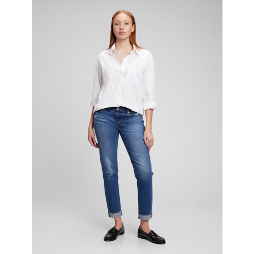 GAP Jeans mid rise girlfriend Washwell - Women Cene
