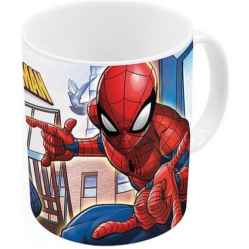  Skodelica Lonček Spider-Man Great power Modra Rdeča Keramika 350 ml Slike