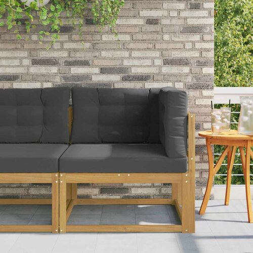 Vanjski kutni kauč Poliester Bijela - bijela i antracit kutna sofa Cene