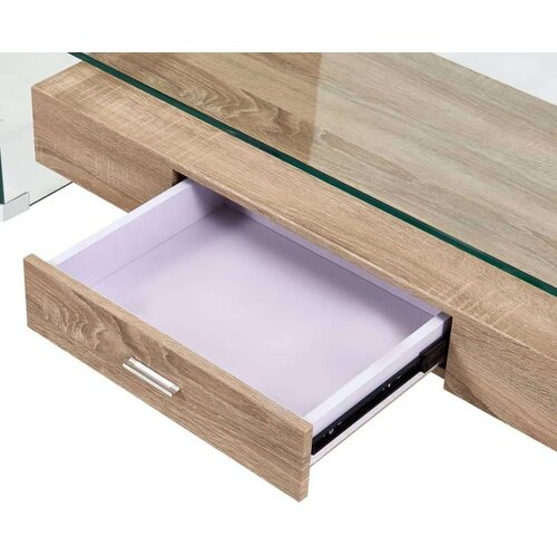  Stolić za kavu prozirni 98 x 45 x 31 cm od kaljenog stakla Slike