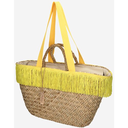 Nobo Beach Bag XP0320-C008 Beige-Yellow Cene