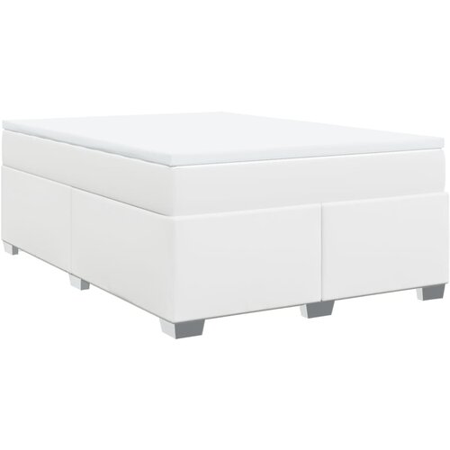 Maison Chic Box spring postelja - Vzmetna postelja z vzmetnico bel 140x200 cm umetno usnje SL23773, (21891543) Cene