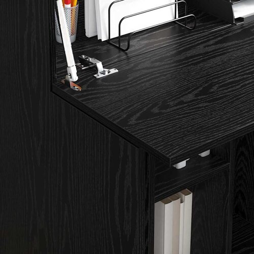  Stol Crni hrast 71.5 x 31.5 x 106.5 cm Konstruirano drvo Slike