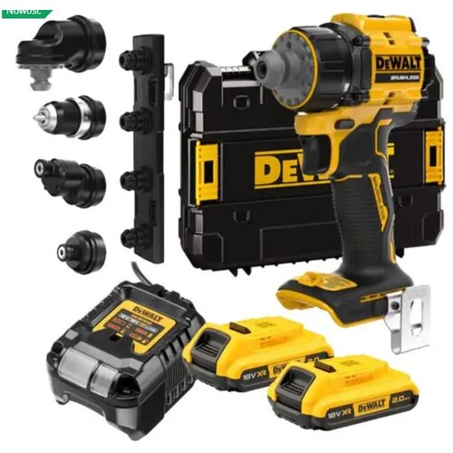 Dewalt AKU 18V BREZKRTAČNI VRTALNIK Z VEČ GLAVAMI 2X2AH, (5000265202) Cene