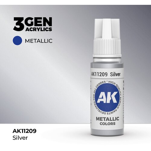 AK Interactive Silver 17ml - 3rd Gen Akrilna Boja AK11209 Slike