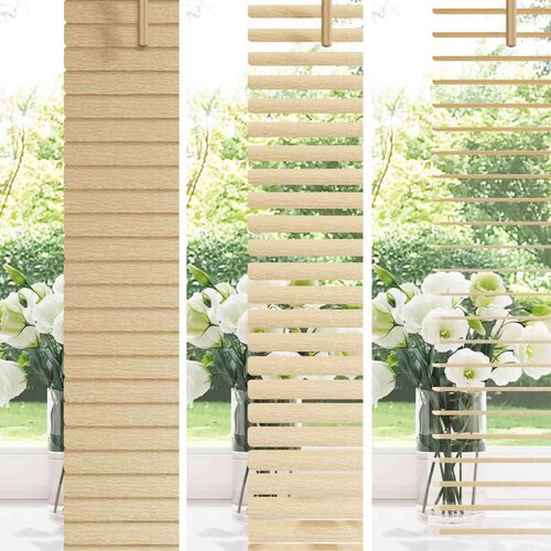  Venecijanska roleta Svijetlo smeđa s uzorkom 150 x 50 cm PVC Slike