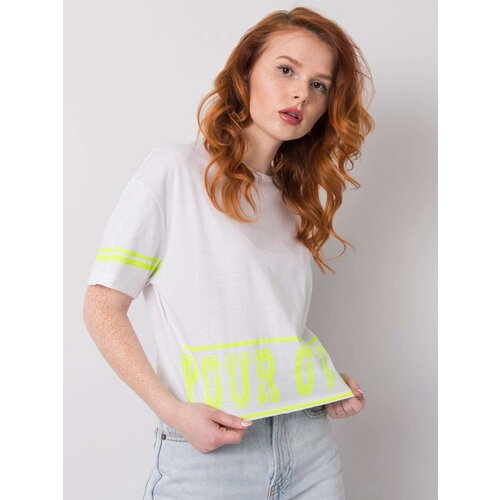 Fashion Hunters Women&amp;#039;s white T-shirt with print Slike