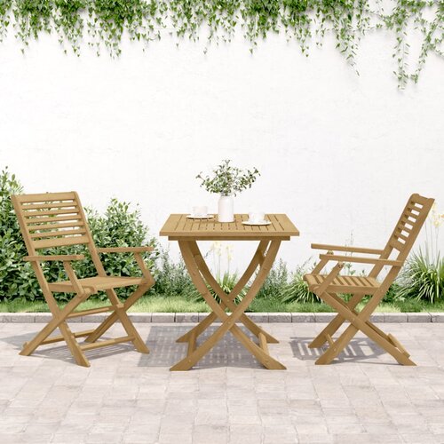  Sklopive vrtne stolice 2 kom 54,5x61,5x86,5 cm od drva bagrema Slike