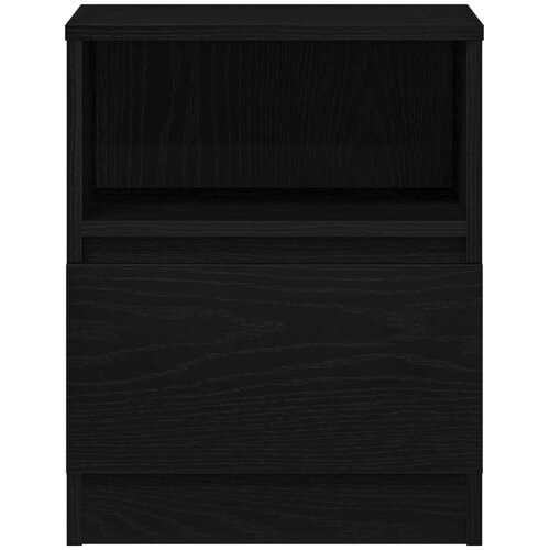 VidaXL Noćni ormarić Set od 2 Crni hrast Drvo 40x40x50 cm Noćni stolić Slike